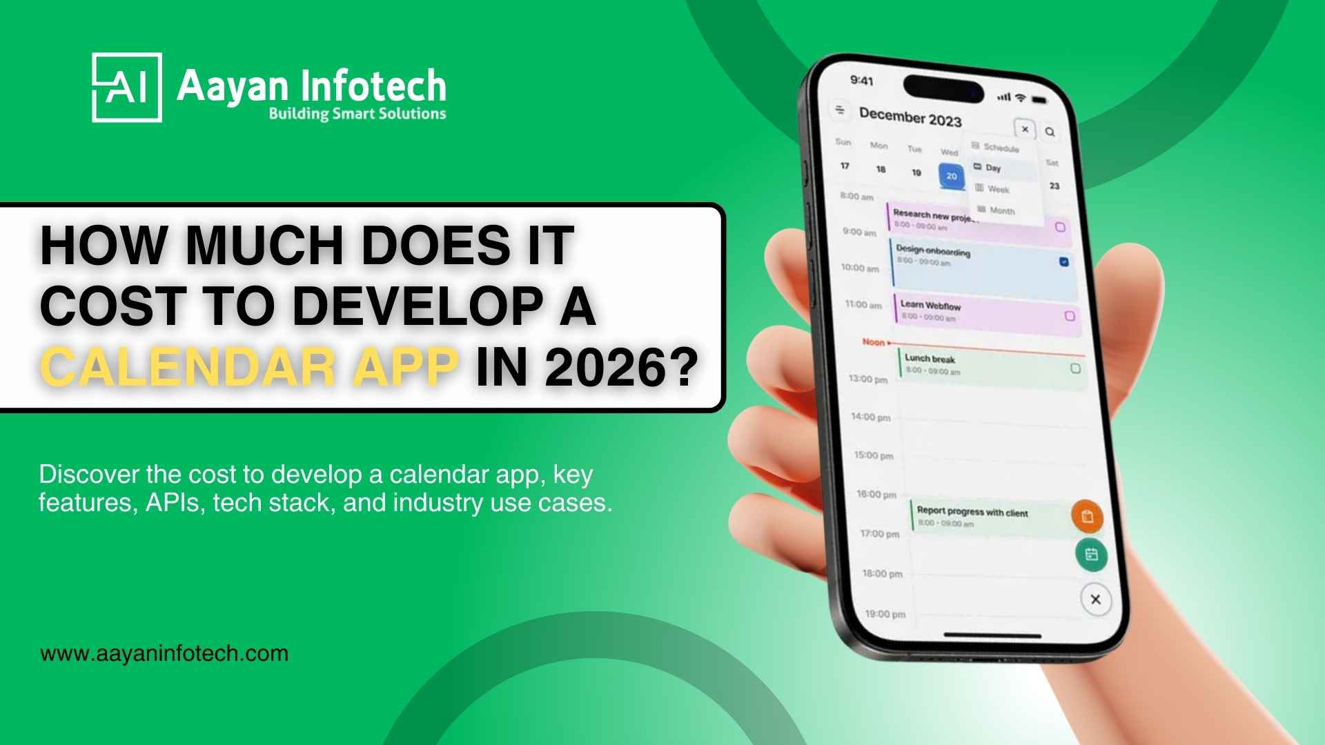 How Much Does It Cost to Develop a Calendar App in 2026?